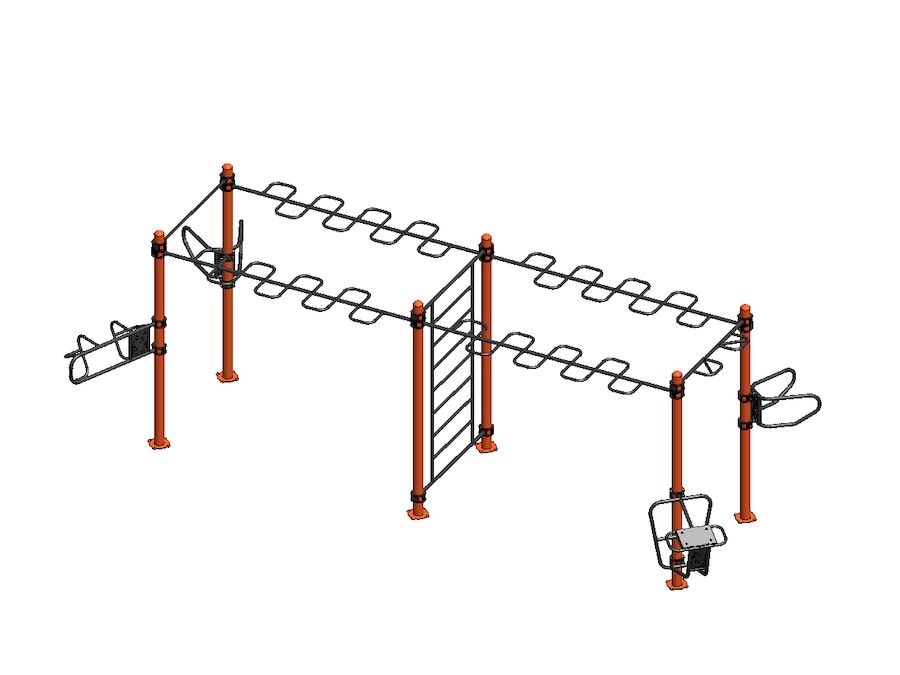 ElementFit Dubbel Rektangel Träningsställning