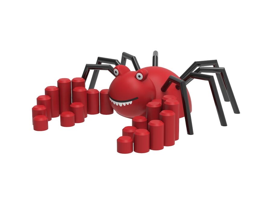 3D gummifigur, krabben