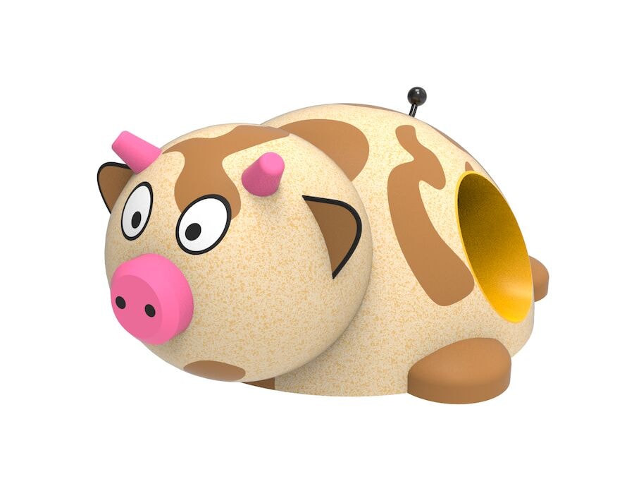3D gummifigur, koen med tunnel
