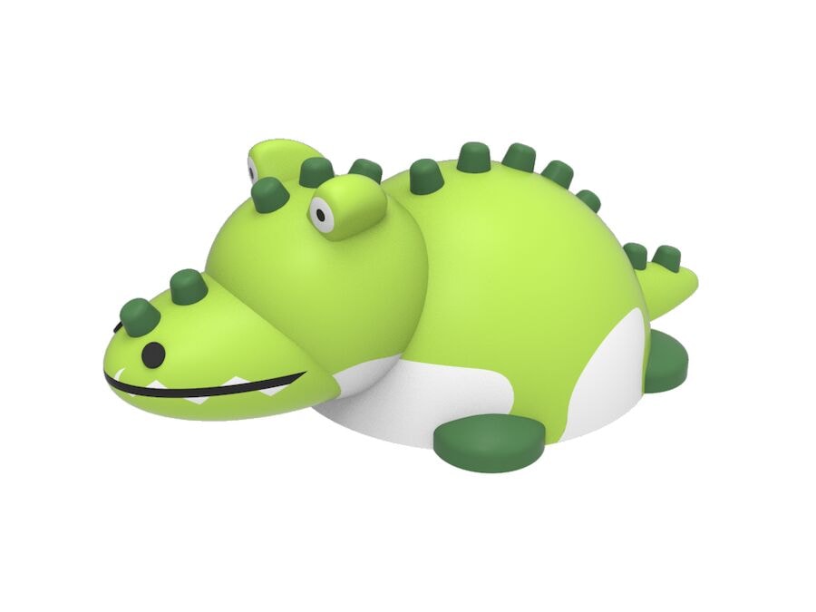 3D gummifigur, krokodillen