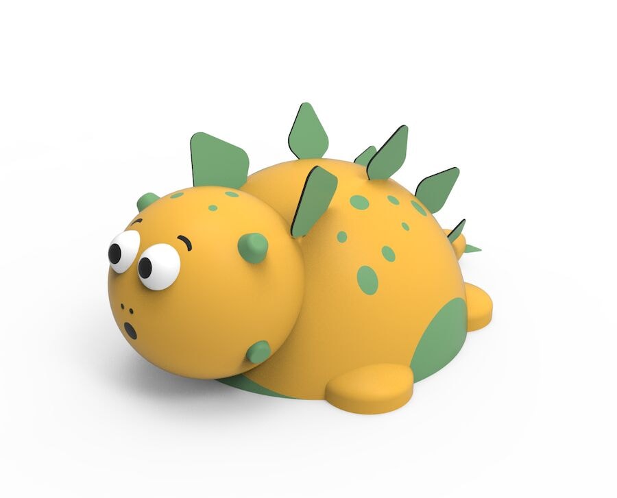 3D gummifigur, dinosauren