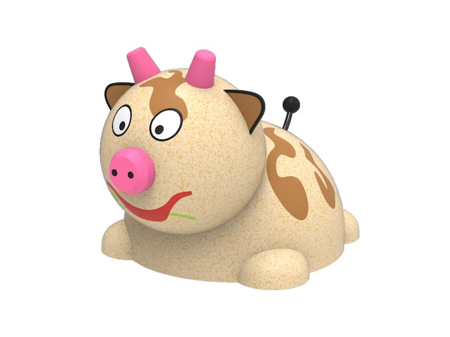 3D gummifigur, den lille ko