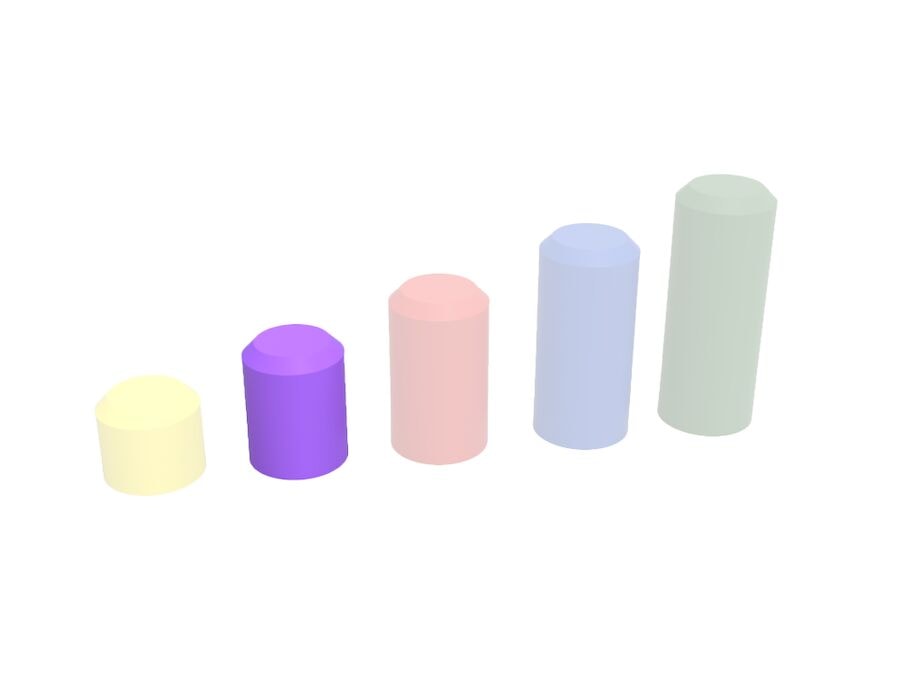Balansstubben Gummifigur 30 cm