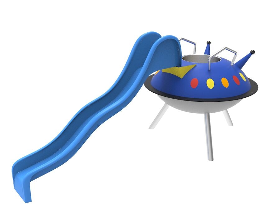 Flygande Tefatet Gummifigur
