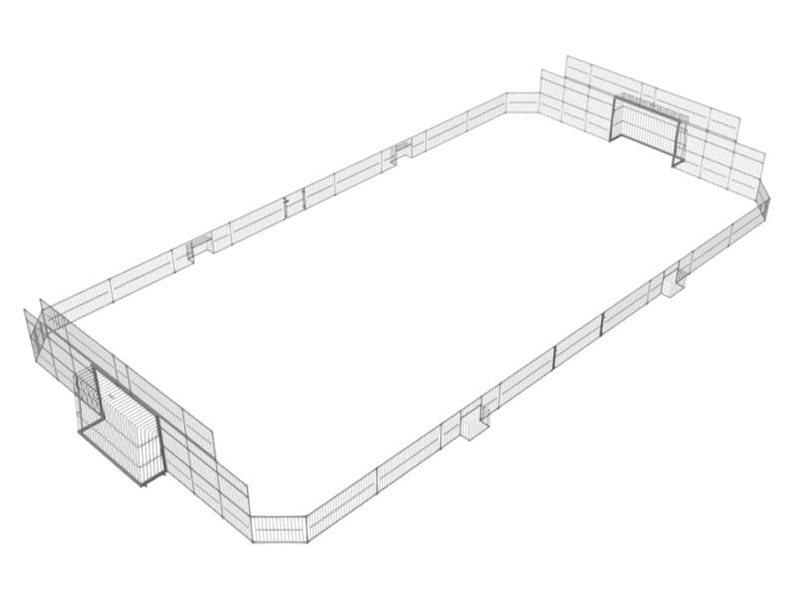 Multiarena Pride Park 12,5 x 24,5 m. Stål Multiarena Pride Park 12,5 x 24,5 m. Stål
