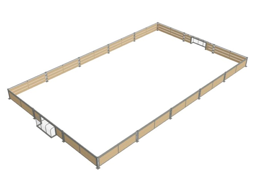 Rektangeln Trä Panna Arena