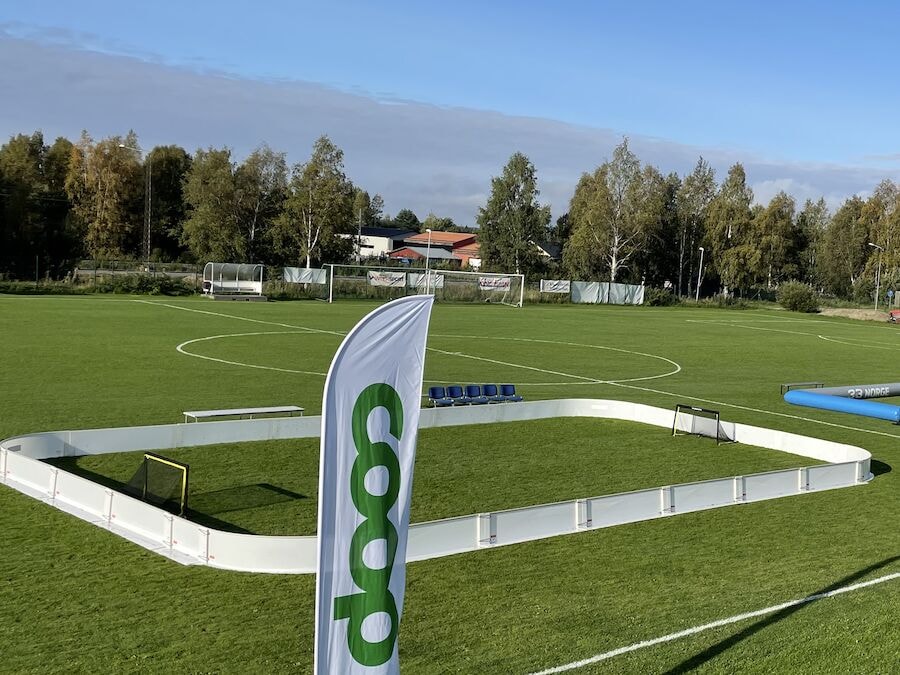 Fotballvant Komplett 15 x 10 meter Hvit