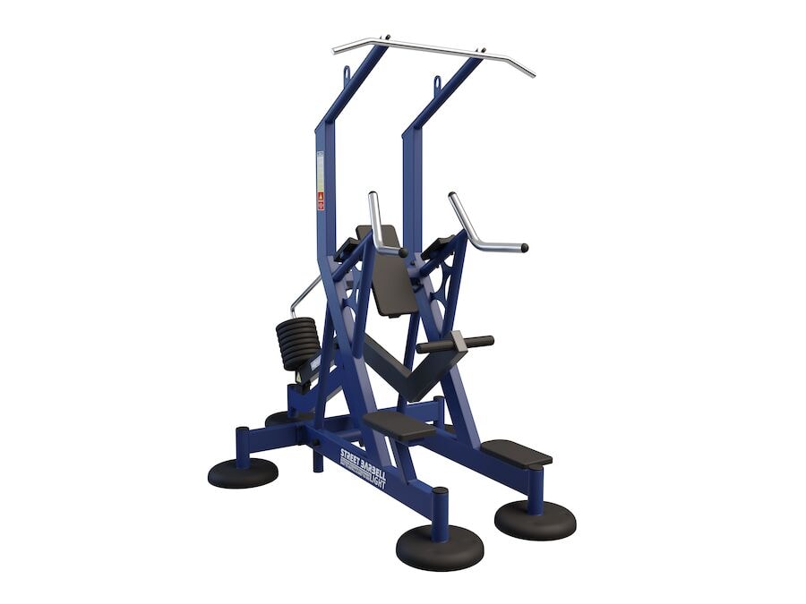 Street Barbell Light Dips & Leg Raise Stående