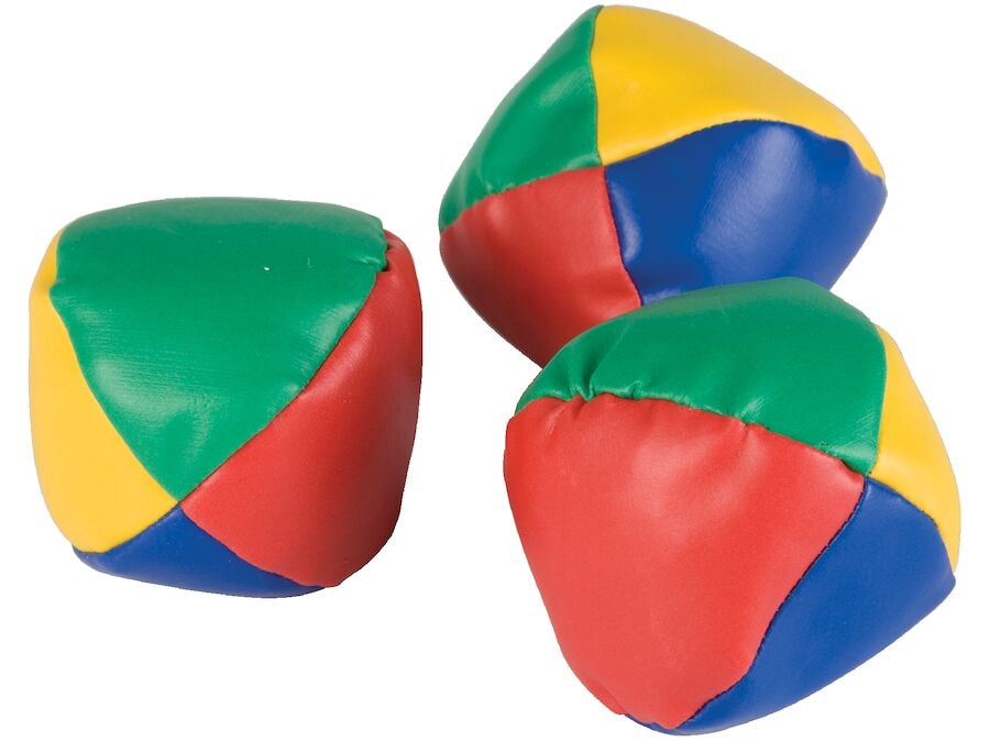Sjonglørballer, bean-bags, 3 st