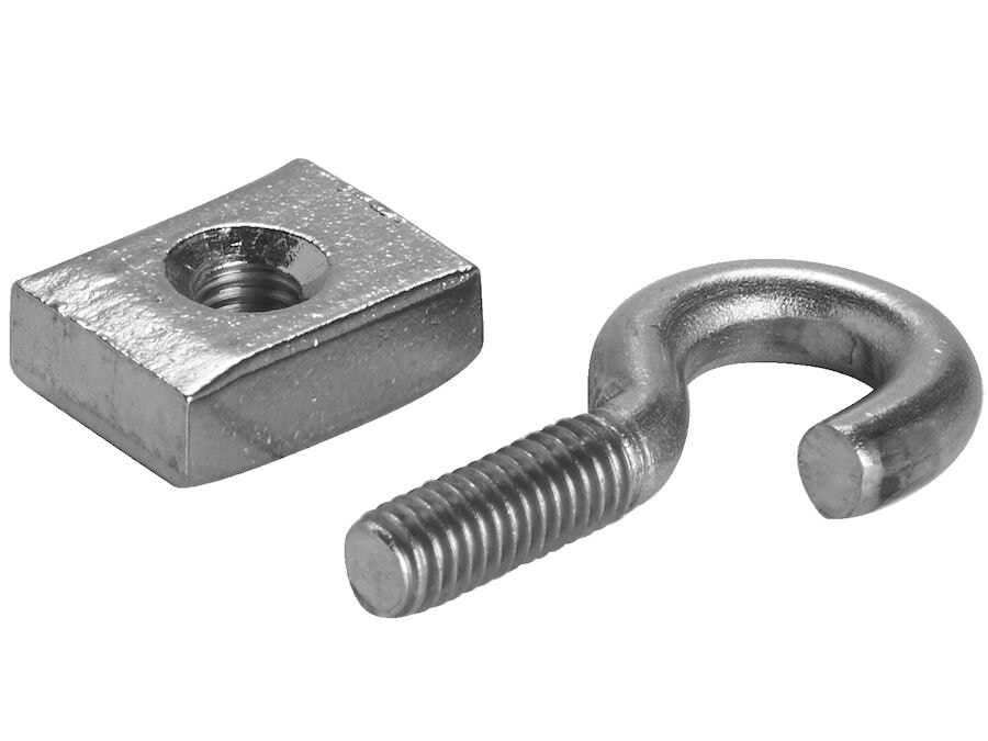 Metallnettkroker, inkl. mutter