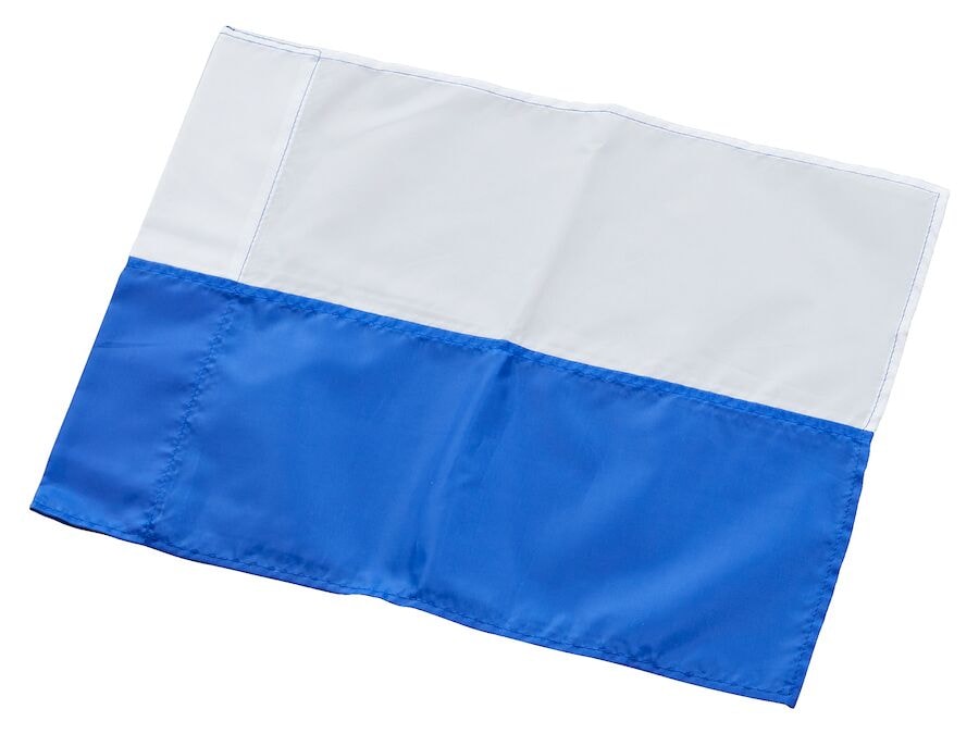Hörnflagga blå/vit