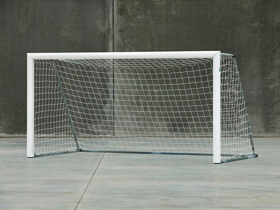 Fotballmål 5er Classic Elipse 3 x 1,5 m Hvit