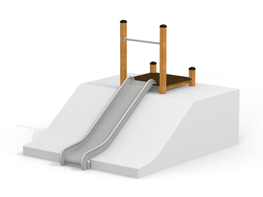 Pioneer Rostfria Slänten Rutschkana H 105 cm