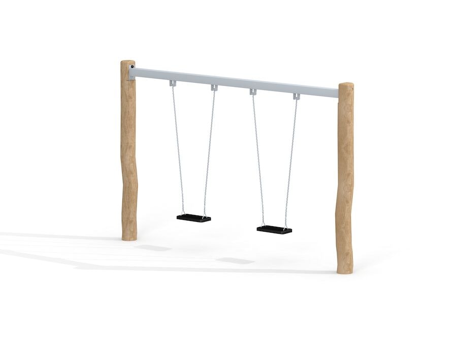 Gyngestativ dobbelt Nature, Robinia Eco
