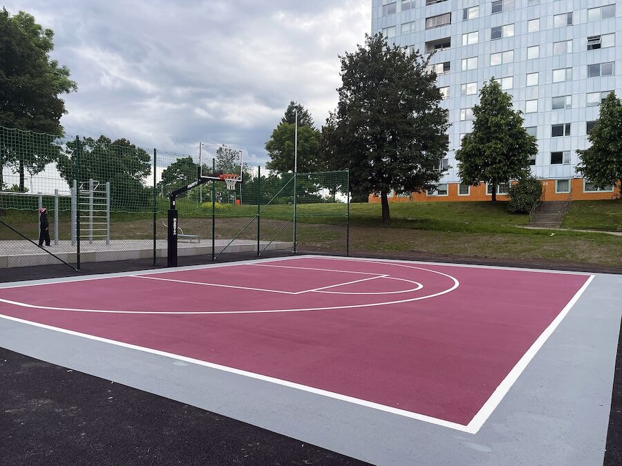 Streetpaint Basket 3 mot 3 Asfaltsmålning