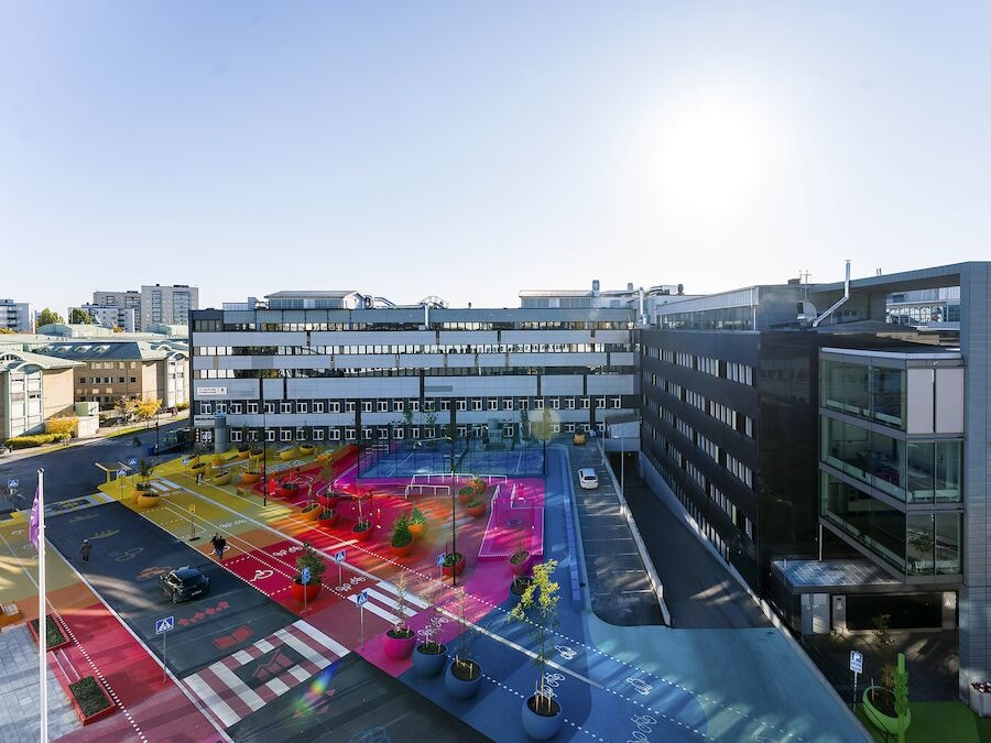 Streetpaint Flerfärg Asfaltsmålning