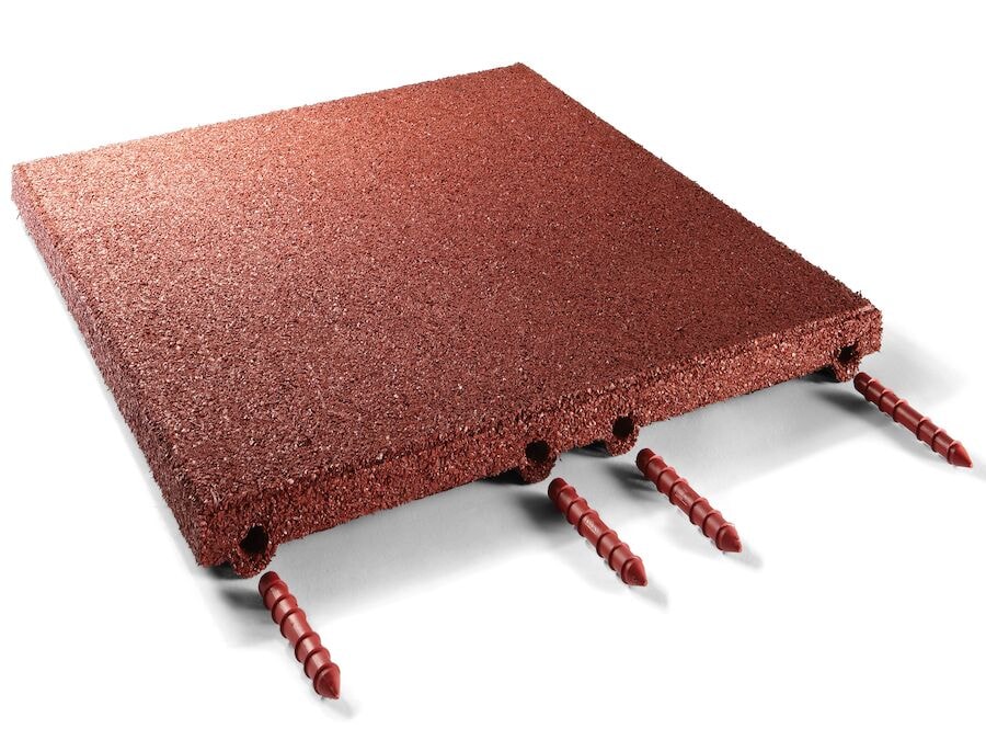 Fallmatte LUX Rød 50 x 50 x 4,5 cm