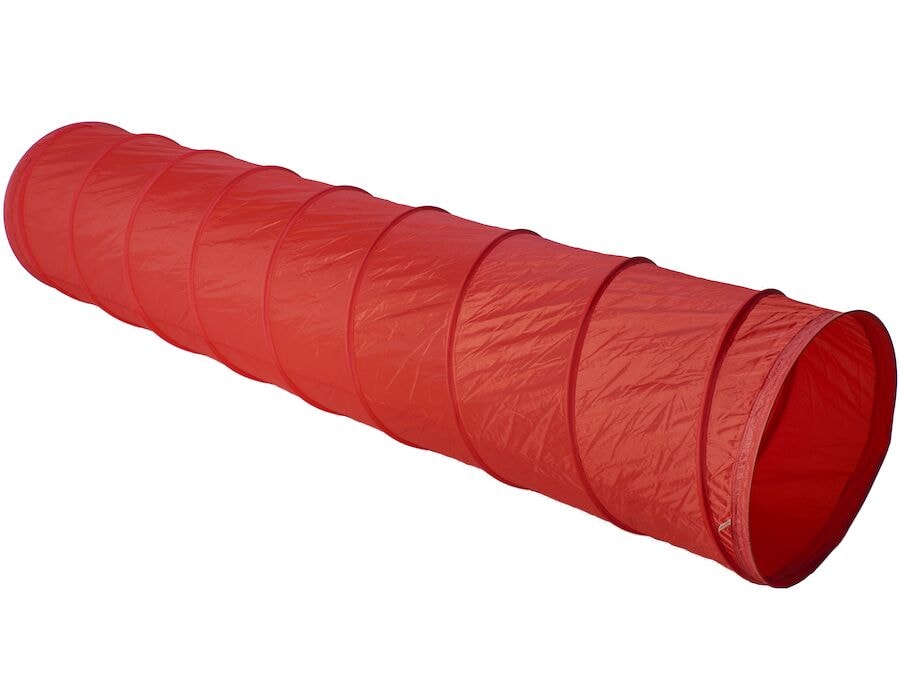 Kryptunnel i rød nylon